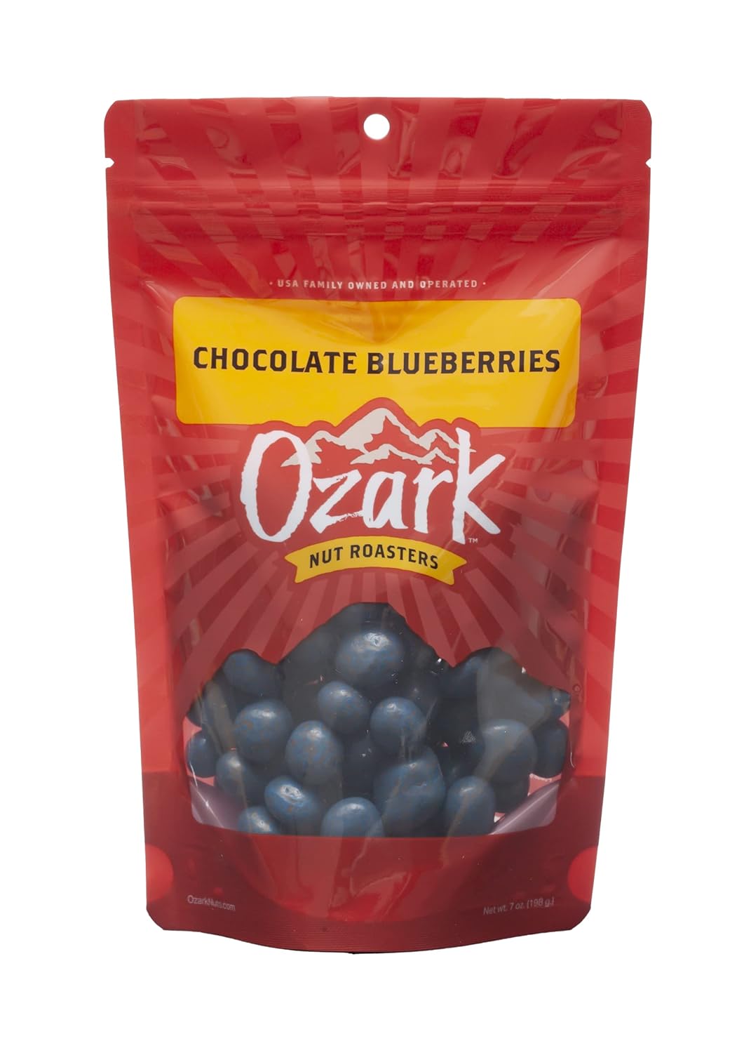 OZARK NUT ROASTERS, Chocolate Blueberries, Flavored Snack Nuts, World-Class Gourmet Candied Peanuts, 4 Ounces Resealable Pack…