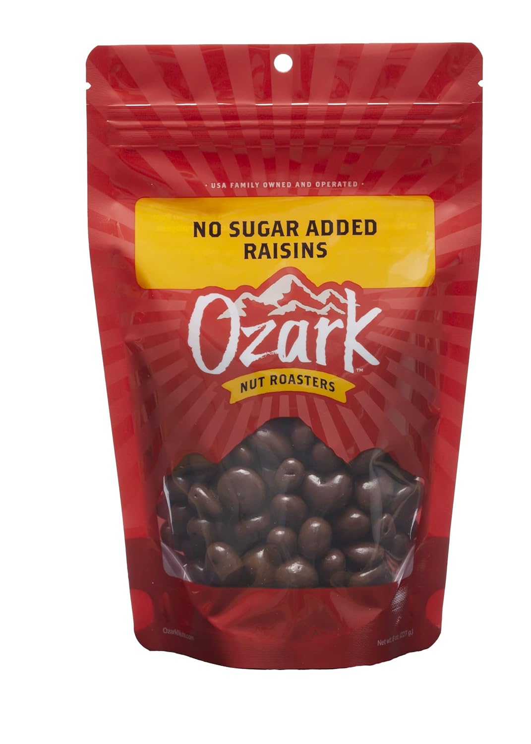 OZARK NUT ROASTERS, No Sugar Added Raisins, Flavored Snack Nuts, World-Class Gourmet Candied Peanuts, Resealable Pack