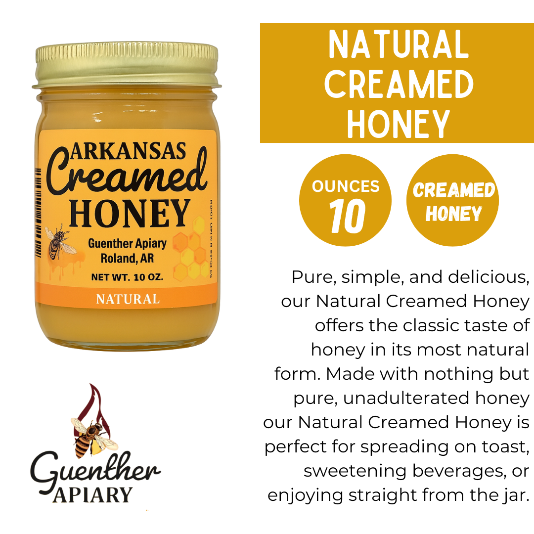 GUENTHER APIARY Natural Creamed Honey, 10 OZ