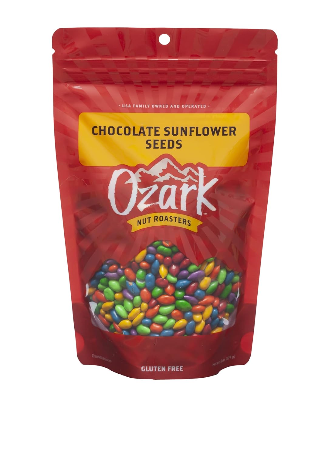 OZARK NUT ROASTERS, Chocolate Sunflower Seeds, Flavored Snack Nuts, World-Class Gourmet Candied Peanuts,Resealable Pack…