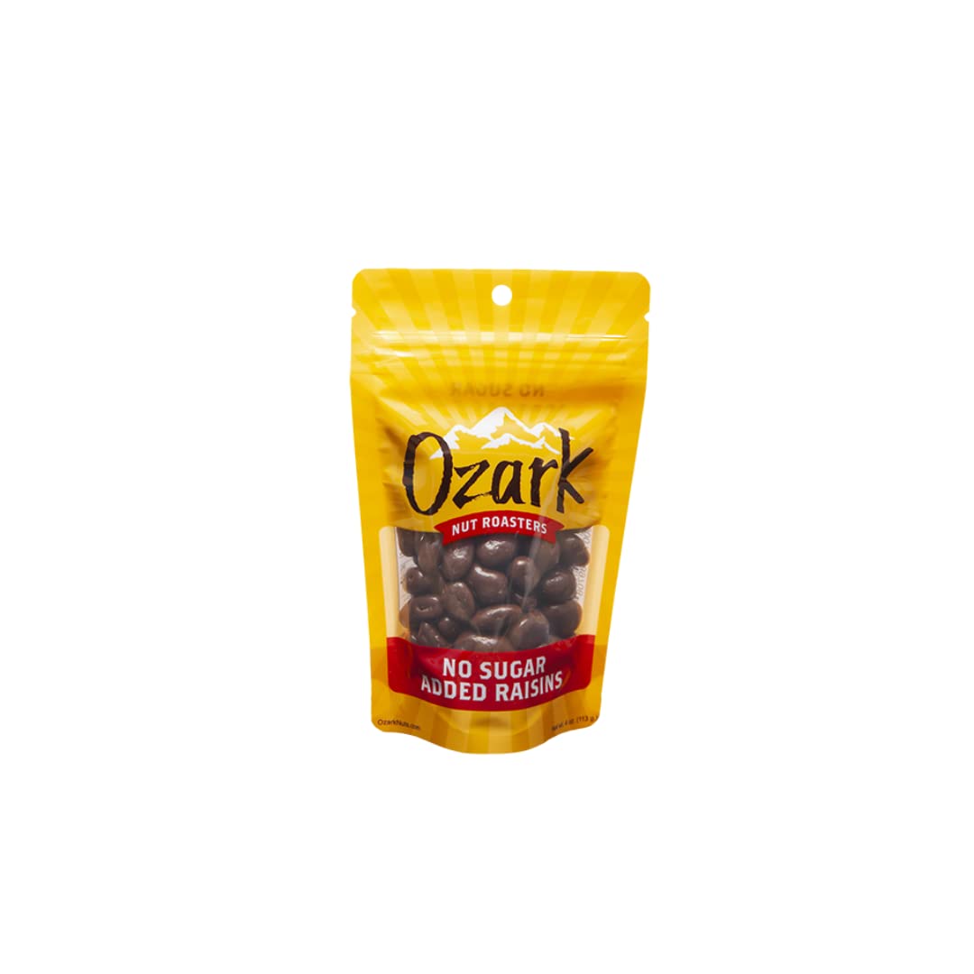 OZARK NUT ROASTERS, No Sugar Added Raisins, Flavored Snack Nuts, World-Class Gourmet Candied Peanuts, Resealable Pack