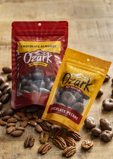 OZARK NUT ROASTERS, Double Dipped Chocolate Peanuts, Flavored Snack Nuts, World-Class Gourmet Candied Peanuts, Resealable Pack