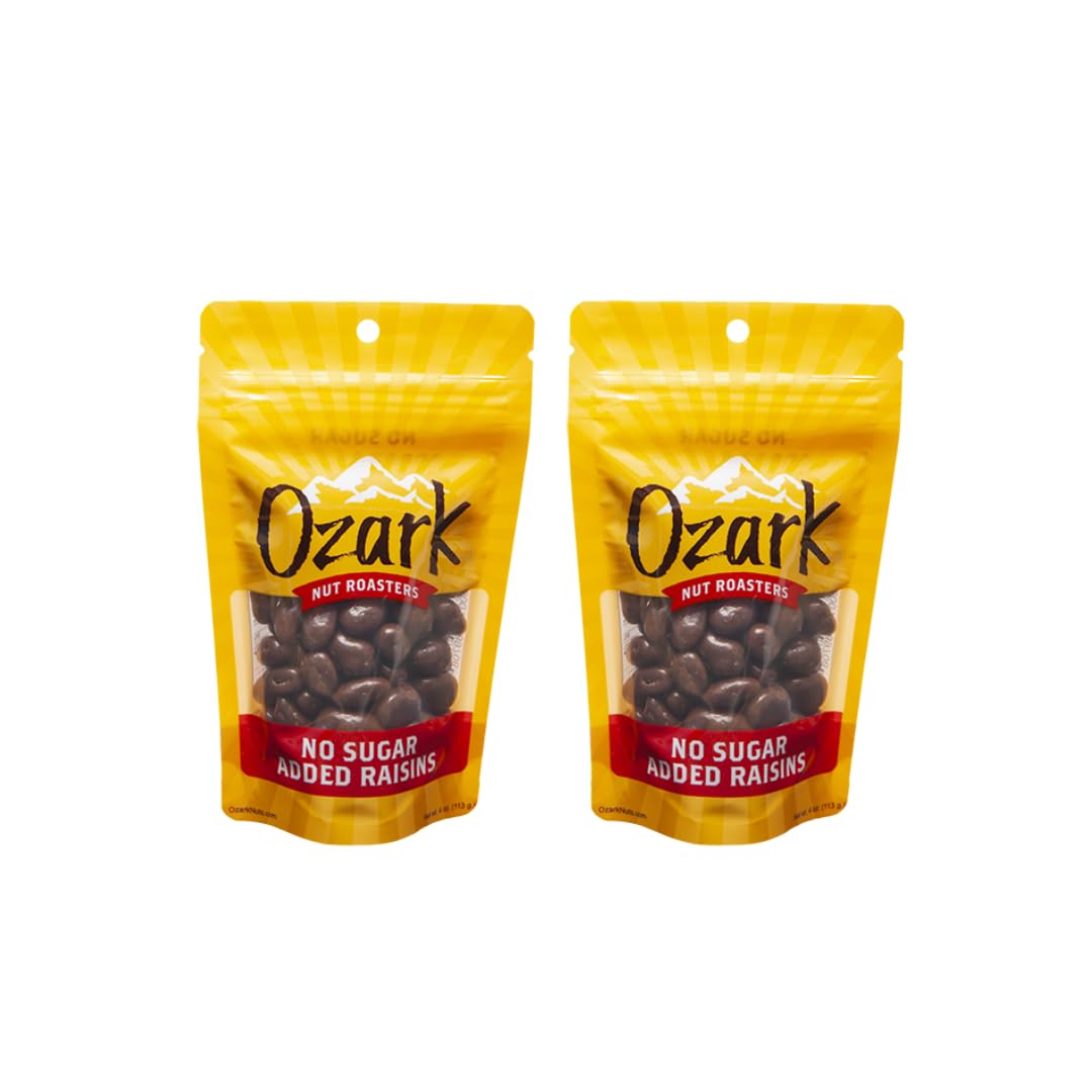 OZARK NUT ROASTERS, No Sugar Added Raisins, Flavored Snack Nuts, World-Class Gourmet Candied Peanuts, Resealable Pack