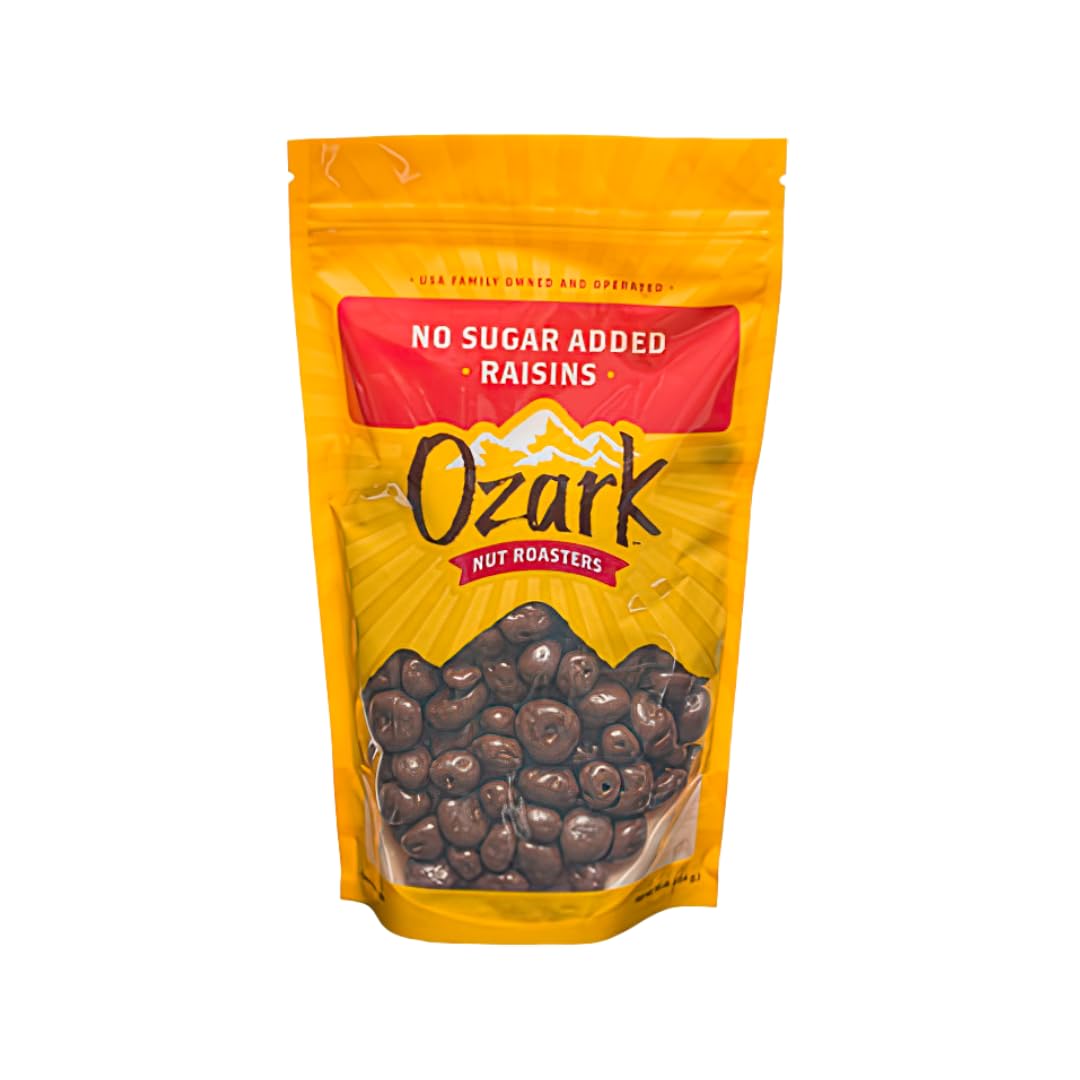 OZARK NUT ROASTERS, No Sugar Added Raisins, Flavored Snack Nuts, World-Class Gourmet Candied Peanuts, Resealable Pack