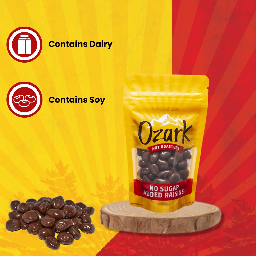 OZARK NUT ROASTERS, No Sugar Added Raisins, Flavored Snack Nuts, World-Class Gourmet Candied Peanuts, Resealable Pack