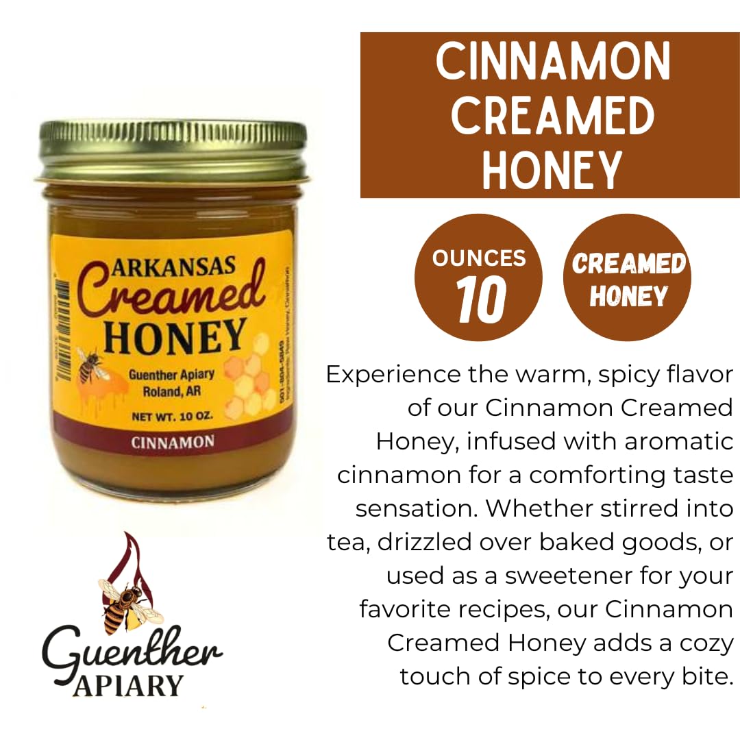 GUENTHER APIARY Creamed Cinnamon Honey, 10 OZ