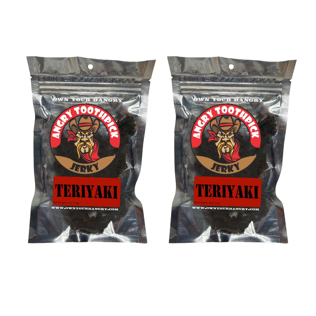 Angry Toothpick Jerky Authentic Original, Hot, Teriyaki, Sweet Heat (Original)