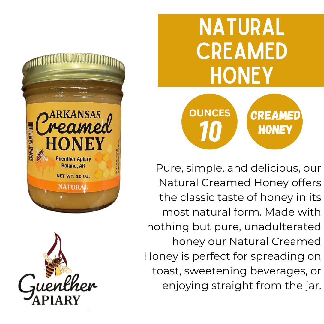 GUENTHER APIARY Natural Creamed Honey, 10 OZ