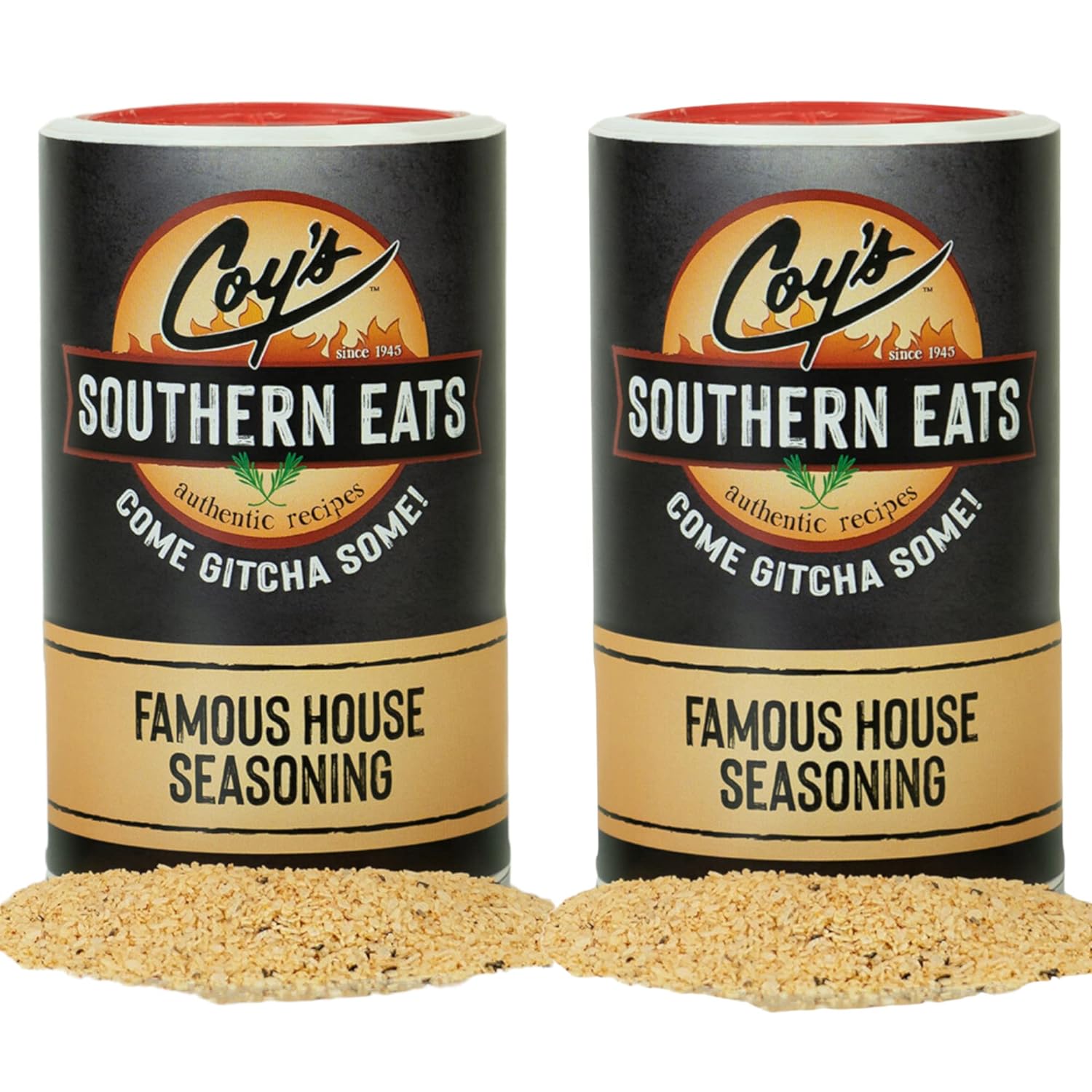 Coy's Southern Eats Famouse House - Seasonings and Spices For Cooking & Grilling - All Purpose Seasoning - NO MSG - Steak Seasoning - Chicken Seasoning - Restaurant Recipe Pantry Staples (2 Pack)